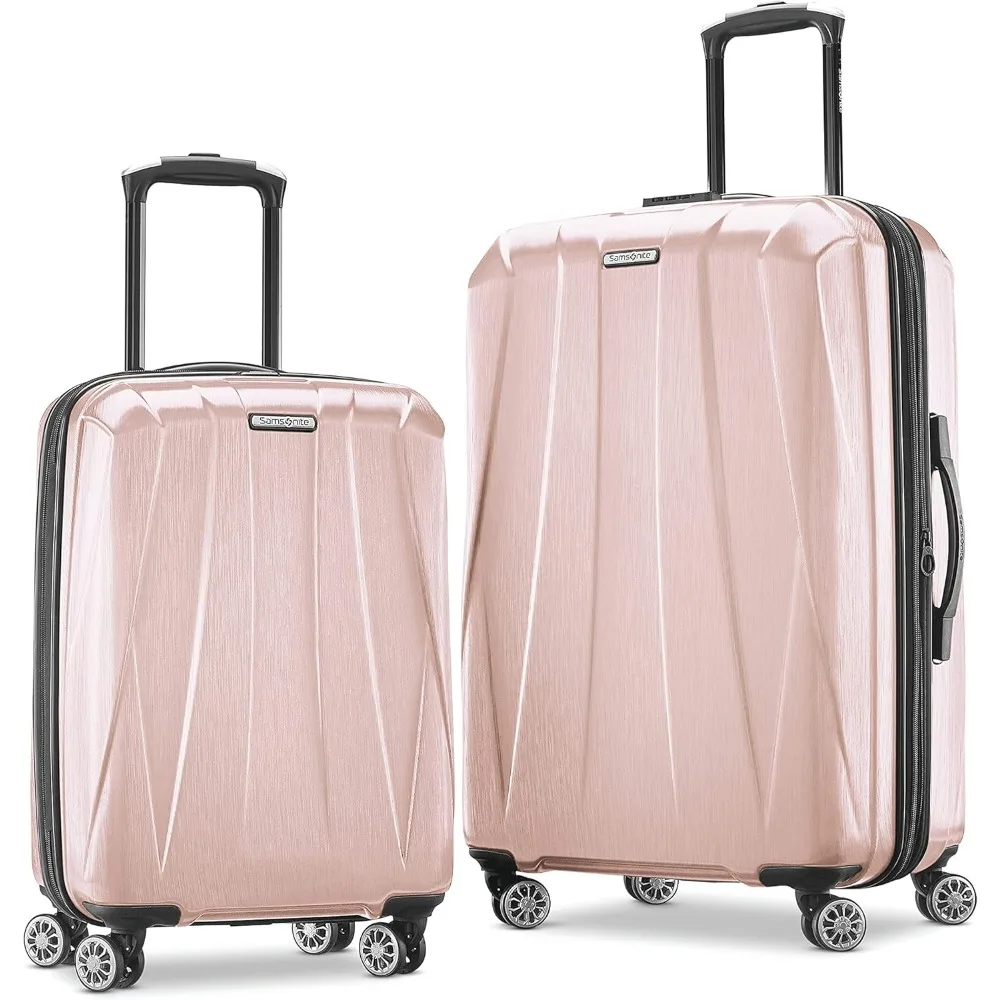 

Expandable Luggage with Spinner Wheels, Blossom Pink, 2-Piece Set (20/24)