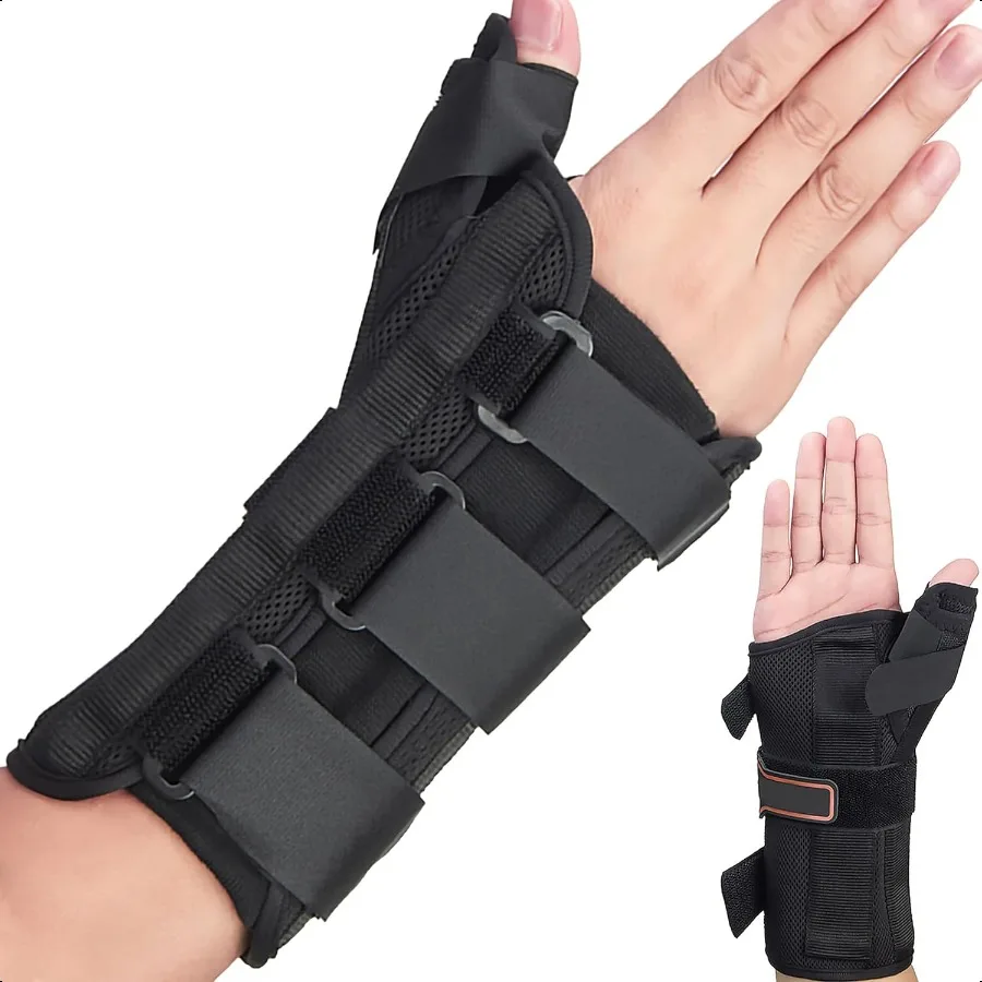 Muñequera para pulgar, férula Spica para tenosinovitis De Quervain, tendinitis, túnel carpiano, artritis, puerto de muñeca, férula para pulgar derecha