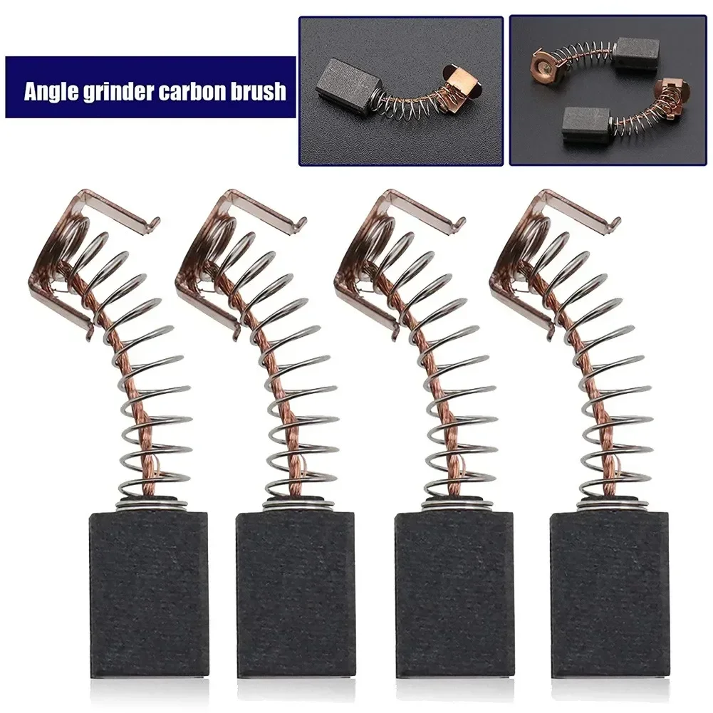 

4pcs Angle Grinder Carbon Brushes12X8X5mm Electric Motor Brush For WS125 Black Decker G720 Power Tools Parts Accessories NEW