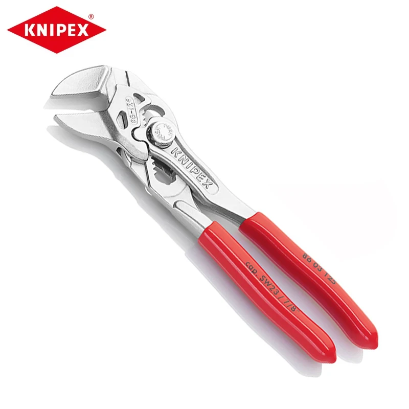 

KNIPEX 86 03 125 5-Inch Mini Pliers Wrench Gripping Holding Pressing Bending Applications High Hardness Water Pipe Plier