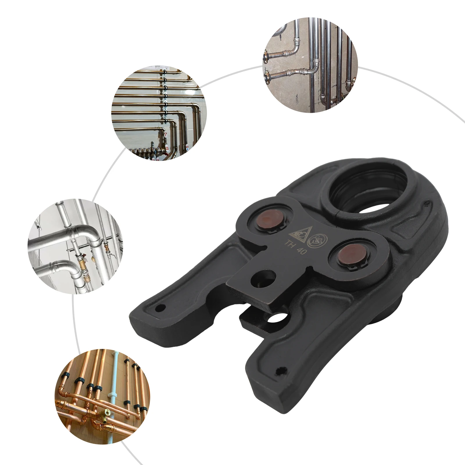 Hydraulische Kupferrohrverschraubungen Rohrcrimpwerkzeug TH40/32/12/14 zum Anschluss von Aluminium-Kunststoffrohren, PEX-Rohren und PB-Rohren – Detail 3
