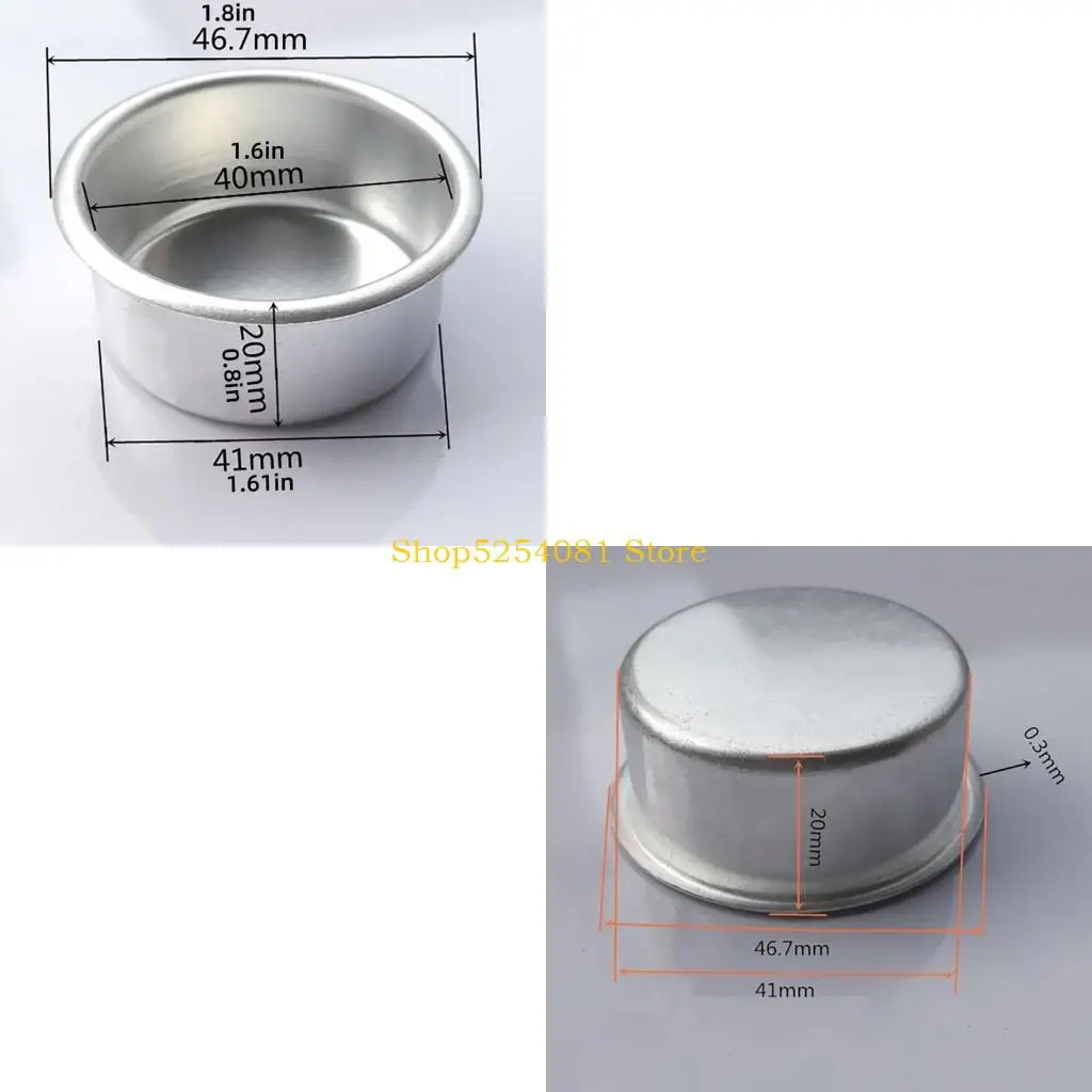 AXYC DIY Candle Tins Jars Cups Set of 30 Aluminum Tealight Holders Round Containers for Handmade Wax Candle Crafting Projects