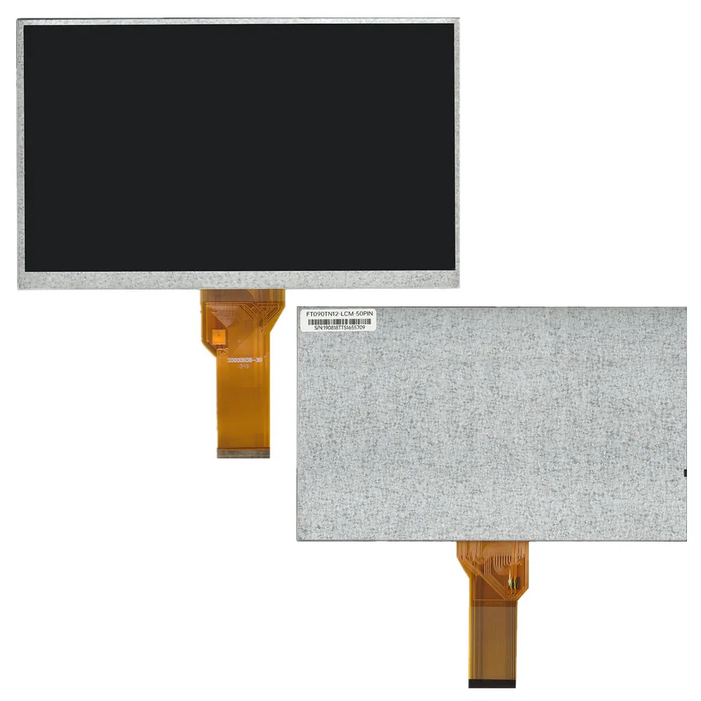 

9-inch AT090TN12 V.3 LCD screen panel 50Pin 800*480 210x126 display screen ZJ090NA-03B Universal