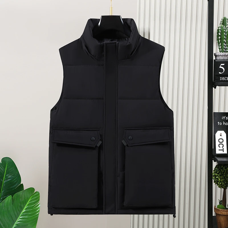 Autumn/Winter Plus Size Waistcoat New Big Yards Thickened Shoulders Man Vest Jacket Jacket Men's Vest 8xl 7xl 6xl