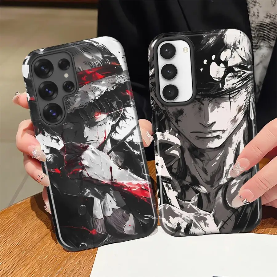 OneS P-ieceS Luffys Phone Case for Samsung Galaxy S25 S23 S23Ultra A56 S20 FE A36 S24 Ultra A26 S25Ultra A16 Soft Cover Capa
