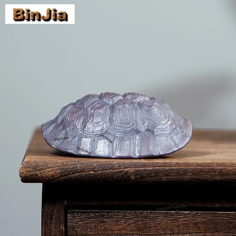 Purple Clay Turtle Shell Tea Pet Boutique Tea Games Tea Figurine Play Toys Tea Statue Ornaments Cafes Accessories Craftsmanship