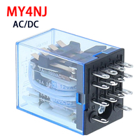 1PCS MY4NJ Relay HH54P MY4N-J 14 Pin AC/DC 12V 24V 36V 48V 110V 220V 380V Mini Relay Intermediate Electromagnetic Relay