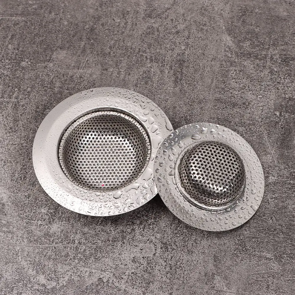 Stainless Steel Sewer Floor Drain Hair Clean Up Drain Filter Waste Catcher Mesh Trap Sink Strainer