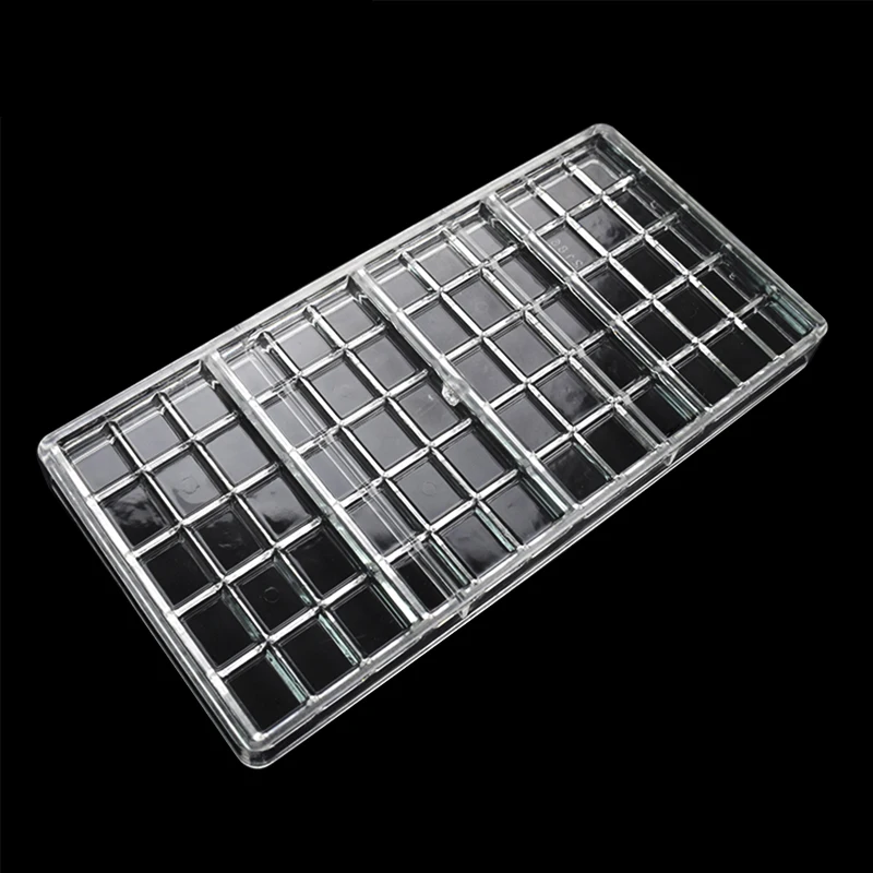 Polycarbonate Chocolate Mold for Candy Bar Bonbons 4 Cavity 50g/Pieces Confectionery Bakery Baking Pastry Tools Mould