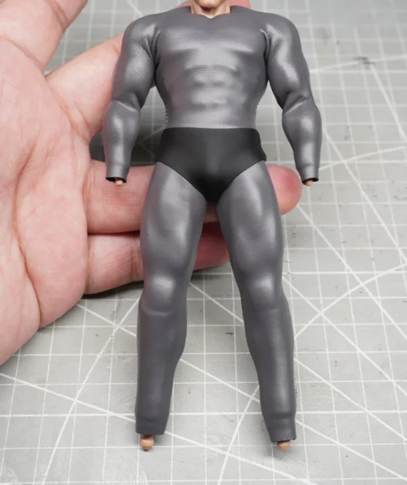 1/12 Scale Matte Gray Tight Fitting Jumpsuit Model for 6''GWtoys