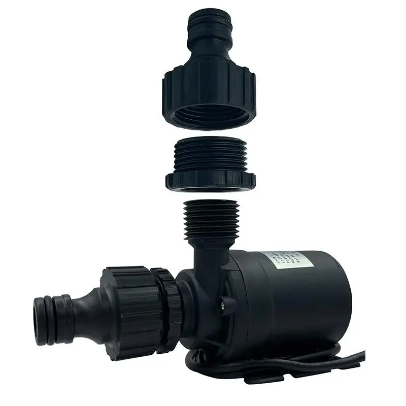 Solar DC12V/24V High Pressure Water Pump 800L/H Lift 5M Submersible Brushless Motor Aquarium Water Pump with Quick Break Joint view 2