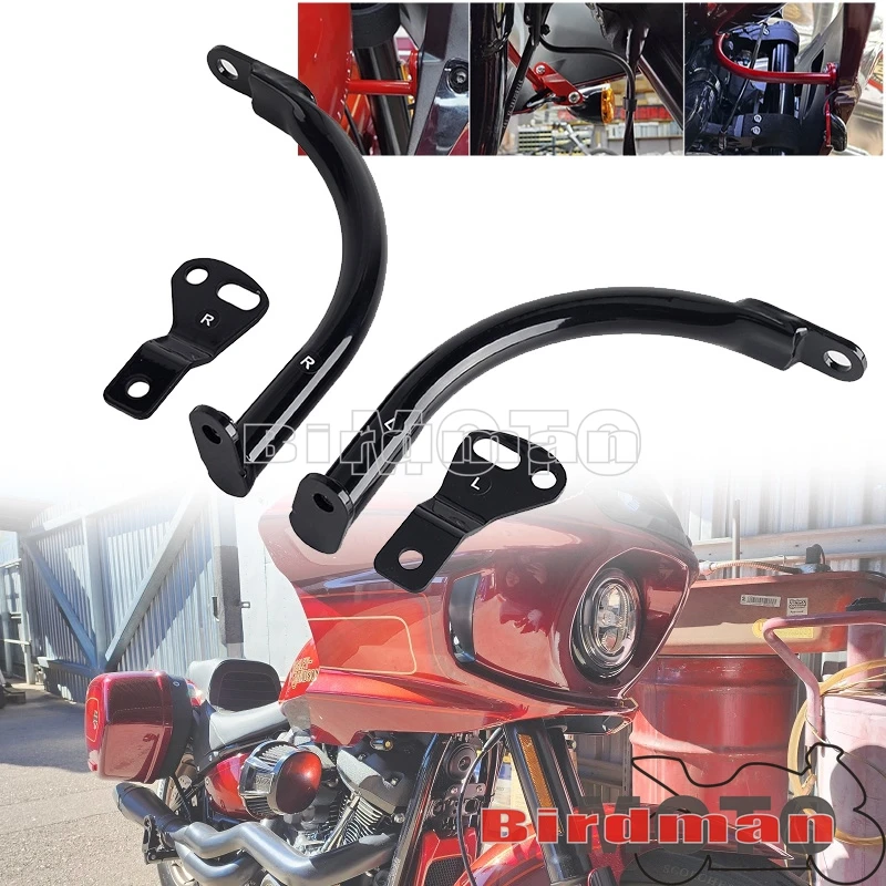 

Stealth Fairing Support Bar Support Brackets Mount kit For Harley Softail FXLRST 117 Low Rider ST EI Diablo FXRST 2022 2023 2024