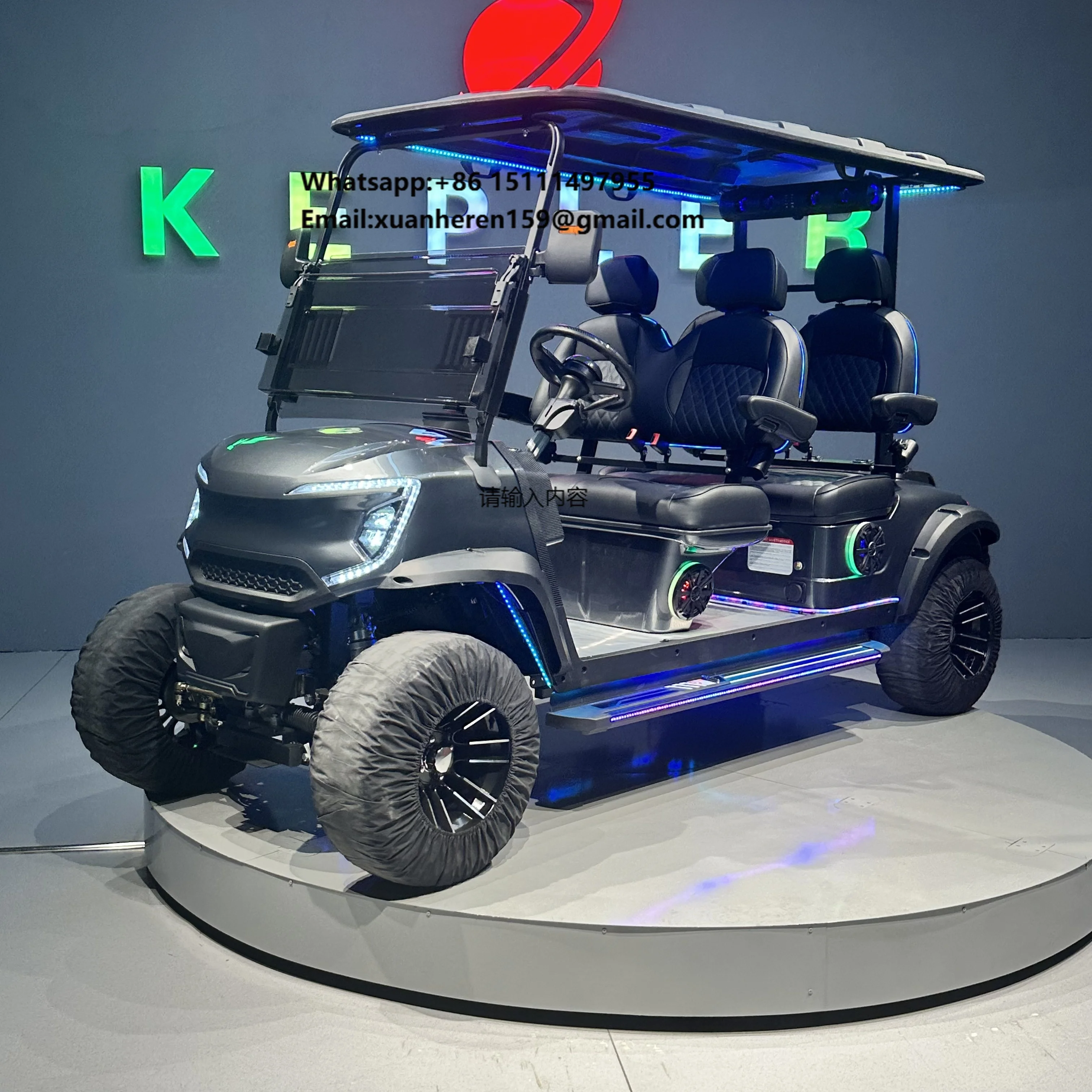 

BFF Kepler 4 Seats Fully Waterproof Off-Road Electric Golf Cart Buggy 72V Lithium Battery AC Motor Smart Charger 50-70km/h