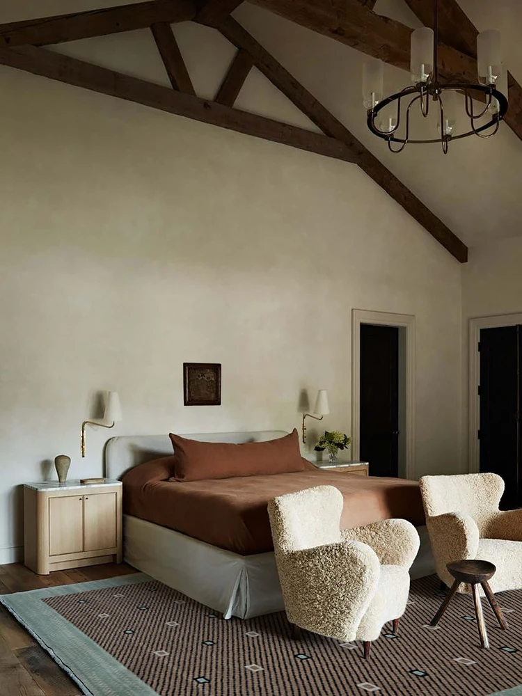 

Винтажный ковер Rino в американском стиле для гостиной, прямоугольный, с геометрическим узором, машинной вязки, для домашнего декора