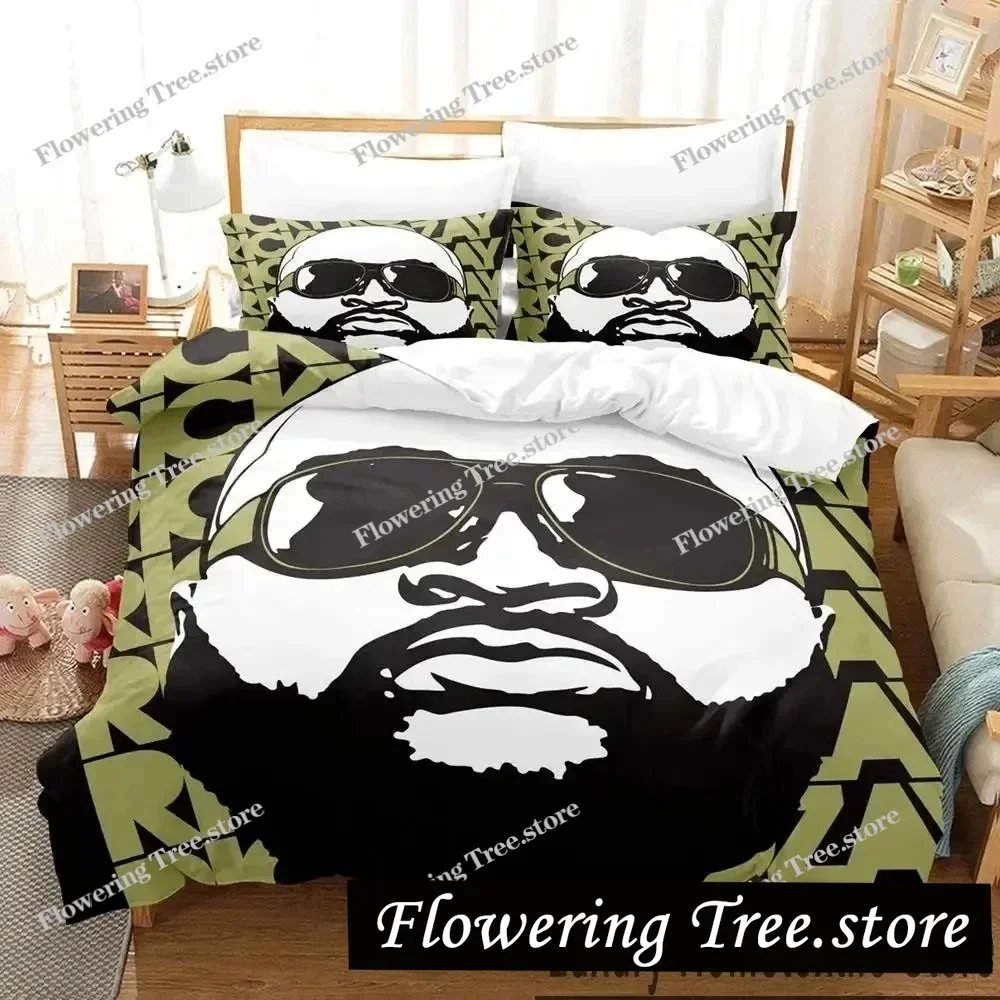 

3D Print Rapper RICK ROSS Bedding Set Duvet Cover Bed Set Quilt Cover Pillowcase Comforter king Queen Size Boys Adult Bedding