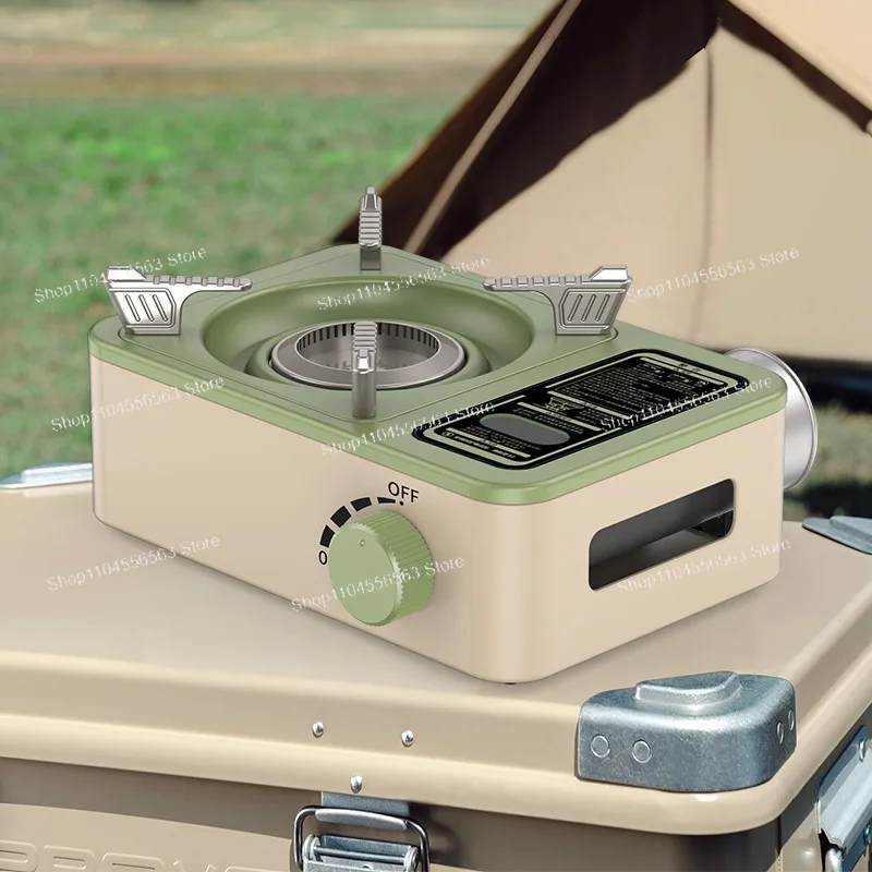 Internal spiral fire cassette stove, one-piece, outdoor portable mini gas gas stove