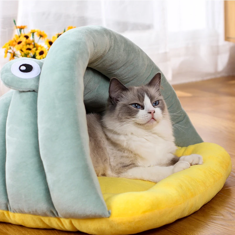 

Crystal Super Soft PP Cotton Pet Nest, Cute Cartoon Cat Nest, Can Be Used All Seasons, Drill Cave Nest, Pet Supplies