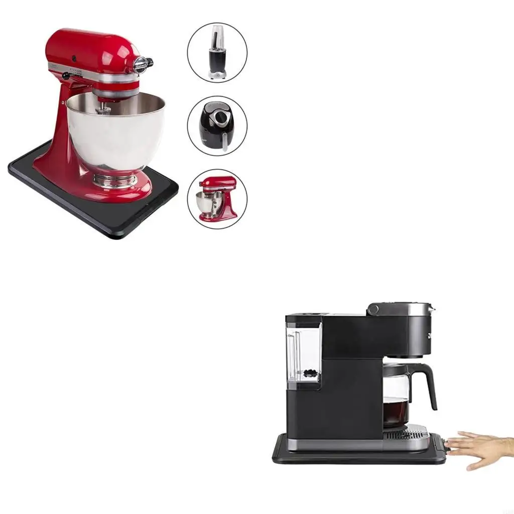 J1HF Coffee Maker Sliding Tray Kitchen Appliance Sliding Tray Handy Sliding Trays