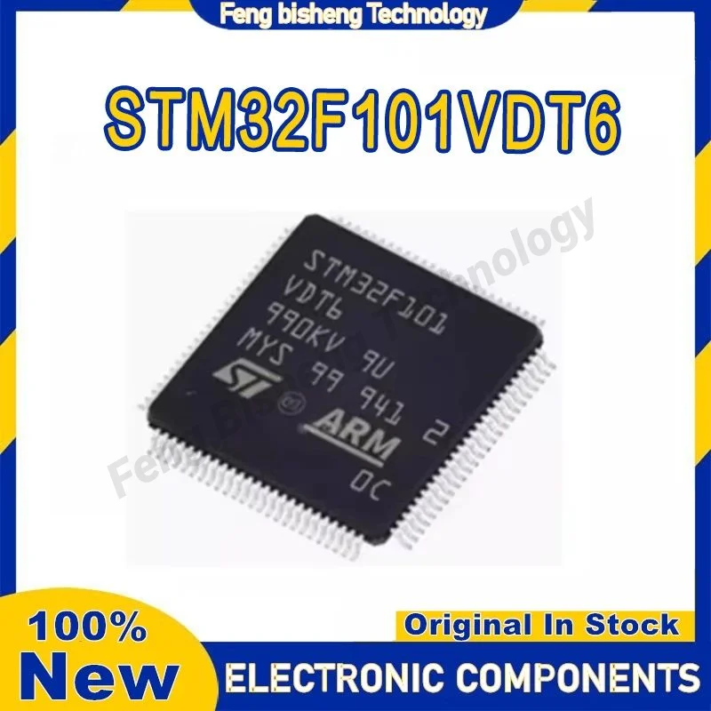 STM32F101VDT6 LQFP100 32 بت متحكم MCU ARM شريحة واحدة في المخزون