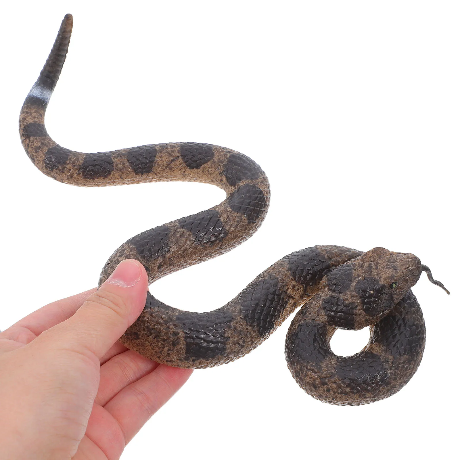 

2 Pcs Realistic Snake Toys Artificial Simulated Prank Rattlesnake Soft Rubber Snakes