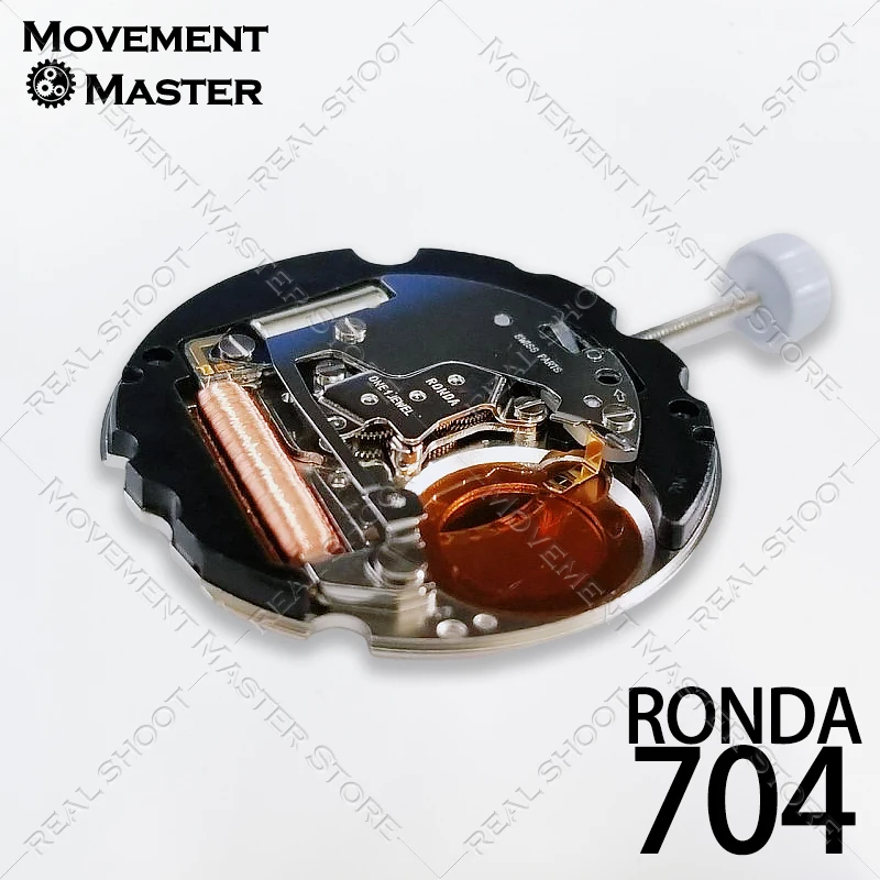 Ronda 704 Swiss Quartz Watch Movement 2 Hands Date No. 371 Battery 23.9mm Watch Repair Replacement High-Quality Parts