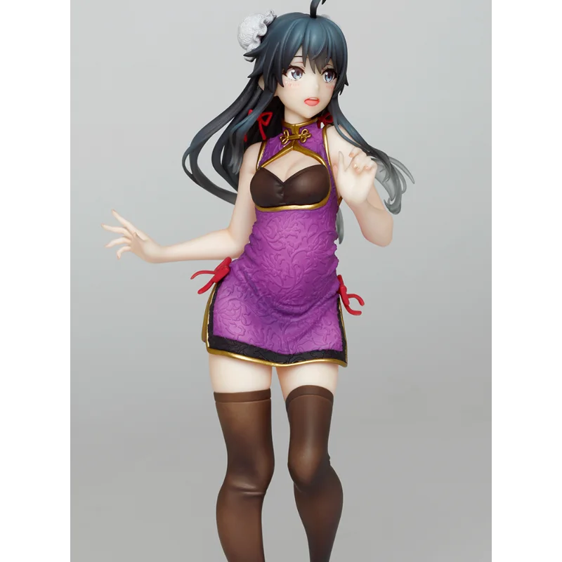 Em estoque original taito meu adolescente comédia romântica snafu yukinoshita yukino cheongsam anime figura presente de aniversário boneca ornamentos