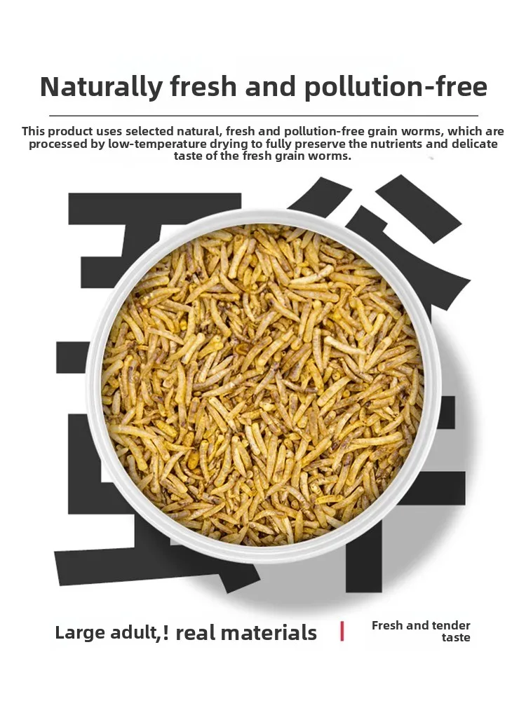 VOONLINE Dried Fly Larvae Fish Food - High Protein & Color Enhancing for Koi, Goldfish & Tropical Fish