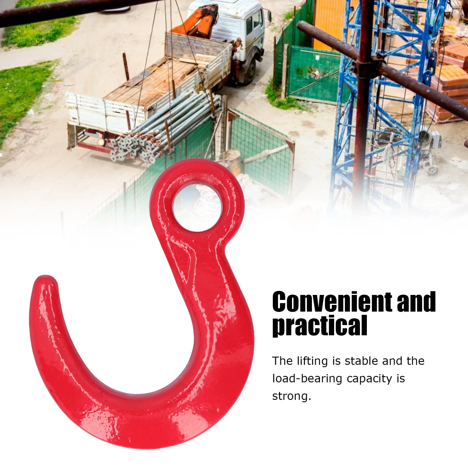 

ZK40 6500lb Lifting Hook Large Opening Alloy Steel Crane Hoist Hook for Construction Engineering