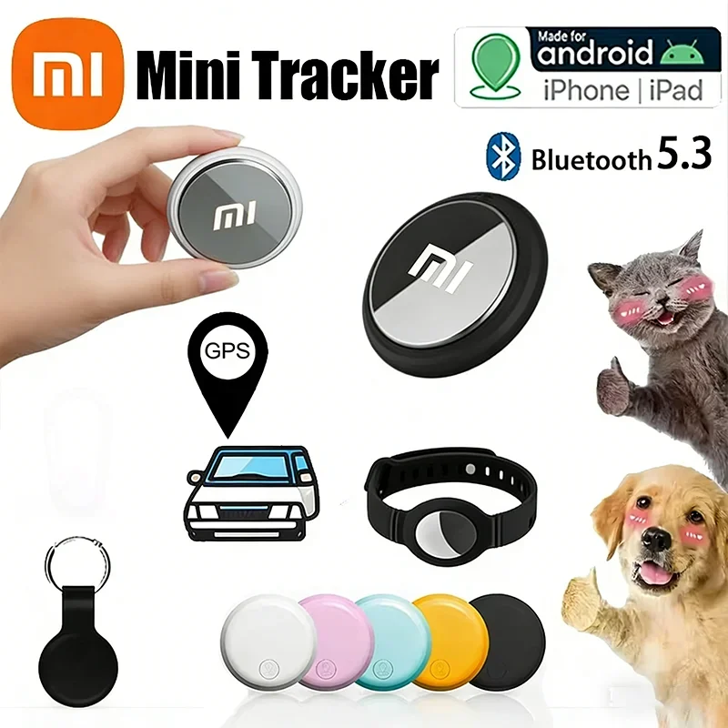 

Умный GPS-трекер Xiaomi Bluetooth 5.3 с функцией предупреждения о потере, устройство для поиска домашних животных, сумок, кошельков, локатор для Apple и Android