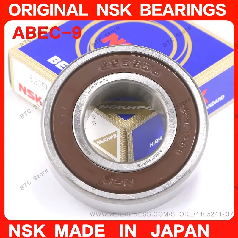 2pcs Japan NSK Bearing 6210 6210ZZ 6210-2RS 50*90*20mm Precision deep groove ball bearings 5