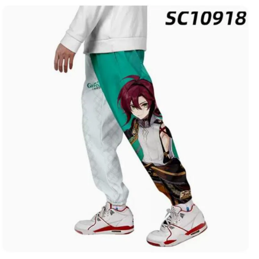 Anime Genshin Impact Shikanoin Heizou Cosplay Kostuums 3D Print Joggers Broek Mannen/Vrouwen Casual Broek Hip Hop Joggingbroek