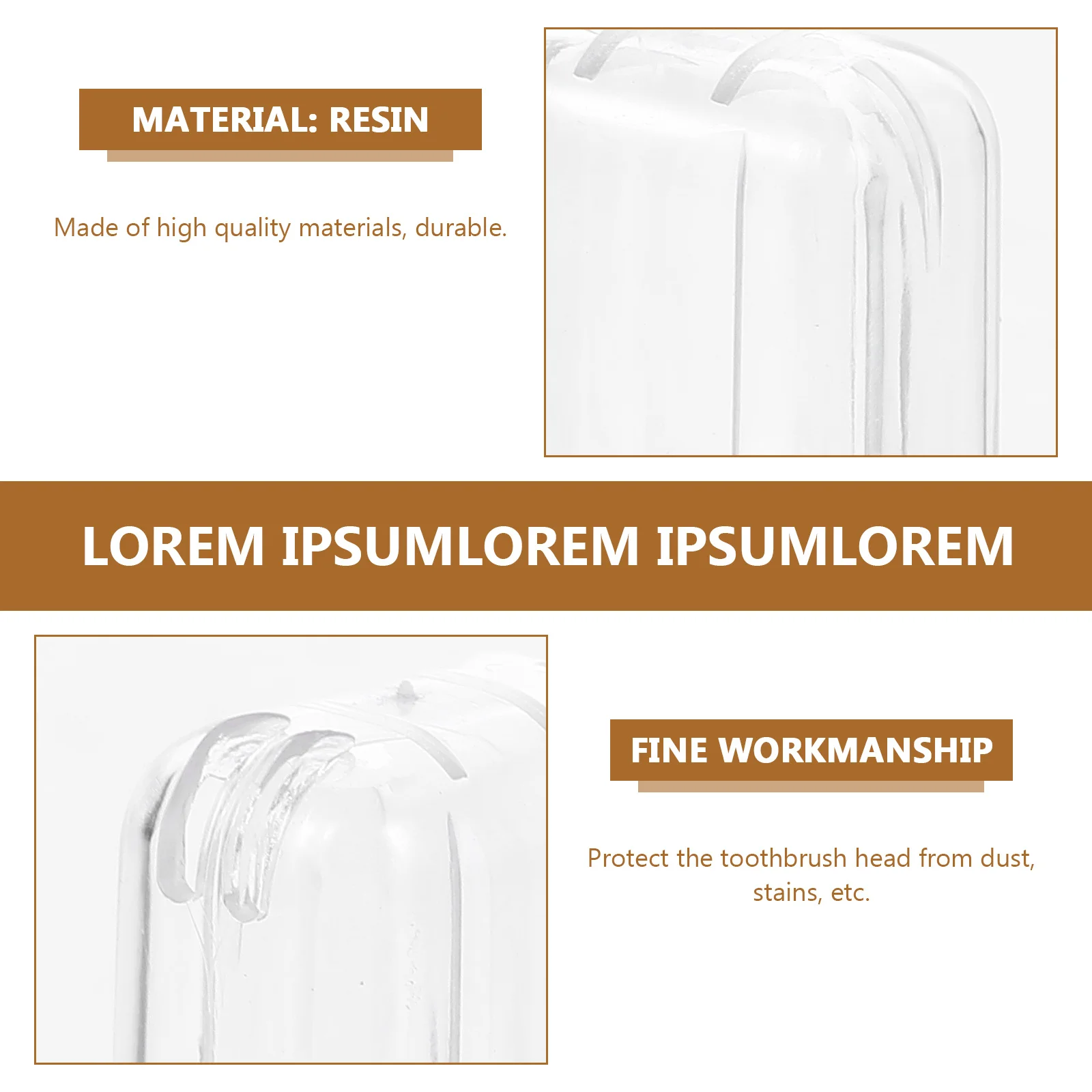 20 piezas cubierta para cabezal de cepillo de dientes tapas protectoras transparentes que se adaptan a la mayoría de los cabezales de cepillo viajes Camping senderismo viaje de negocios al aire libre