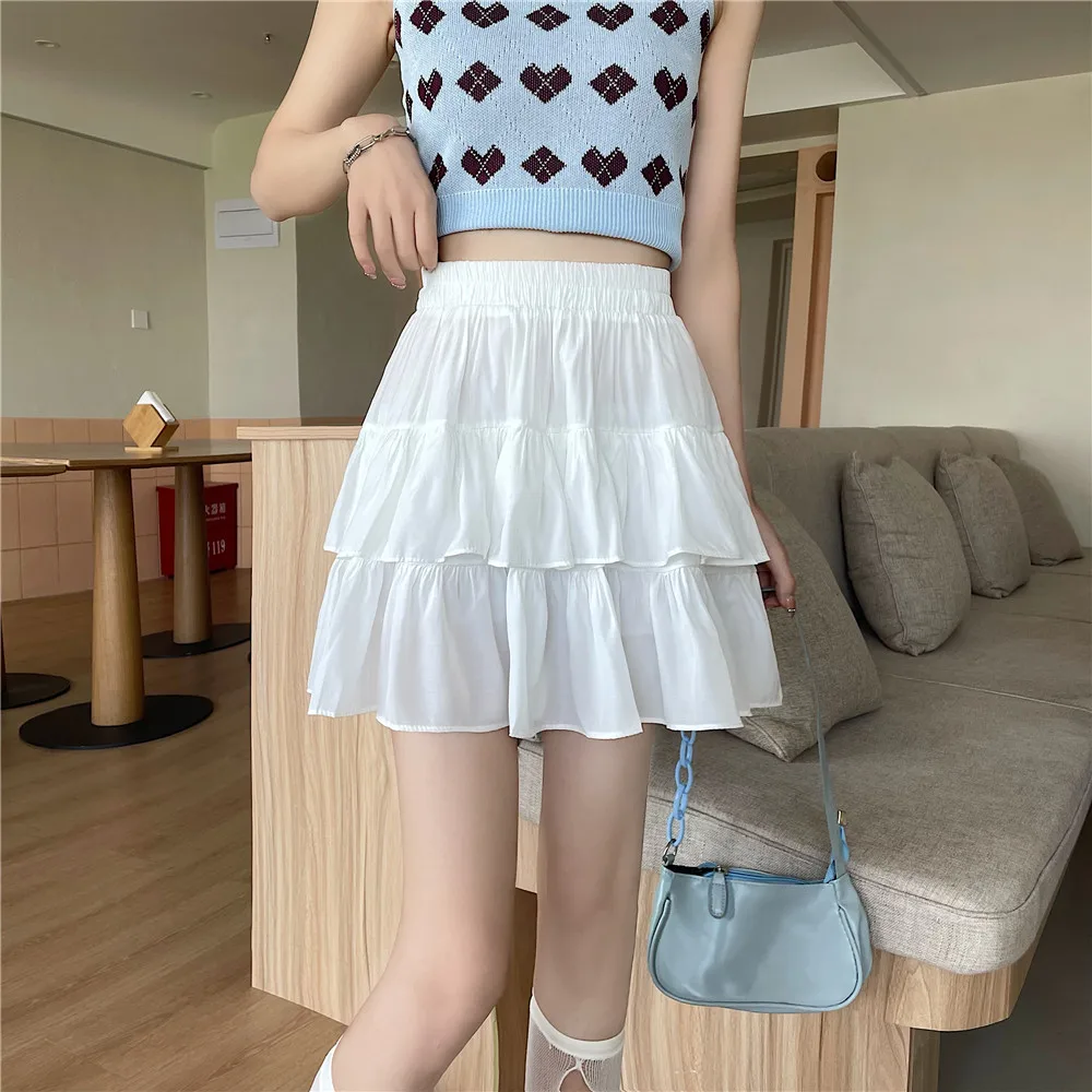 Cheap Wholesale New fashion woman skirts womens casual sexy female OL student girls black Ruffle edge mini skirt dropshipping 2