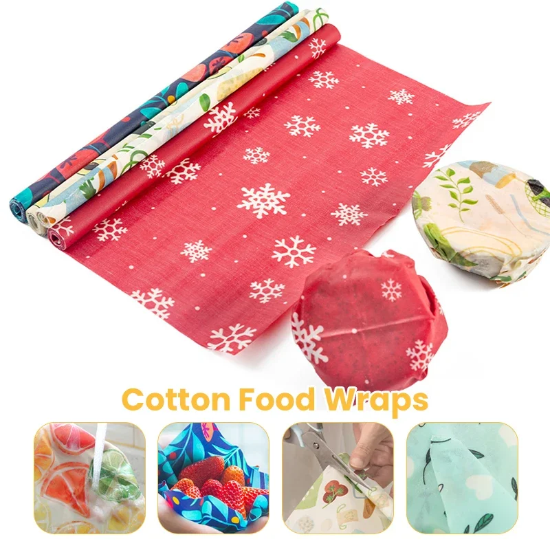 

Cotton Fresh-Keeping Cloth Reusable Beeswax Food Wraps Fabric Fresh Keeping Eco Friendly Beeswax Wrap for Food Bee's Wraps Cloth