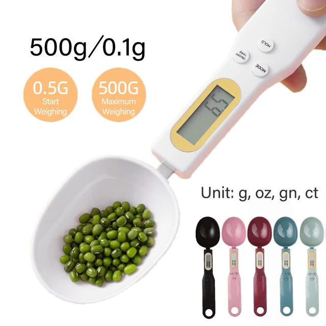500g/0.1g miarka do odmierzania wagi przenośna cyfrowa waga kuchenna LCD elektroniczna miarka do żywności waga kuchenna narzędzie do żywności
