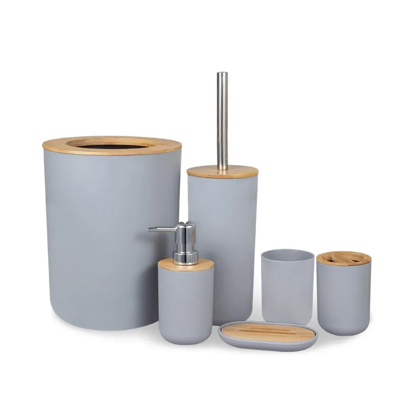 

Bathroom accessories Bathroom wash set Liquid bottle Toilet brush set Toothbrush holder Bathroom kit