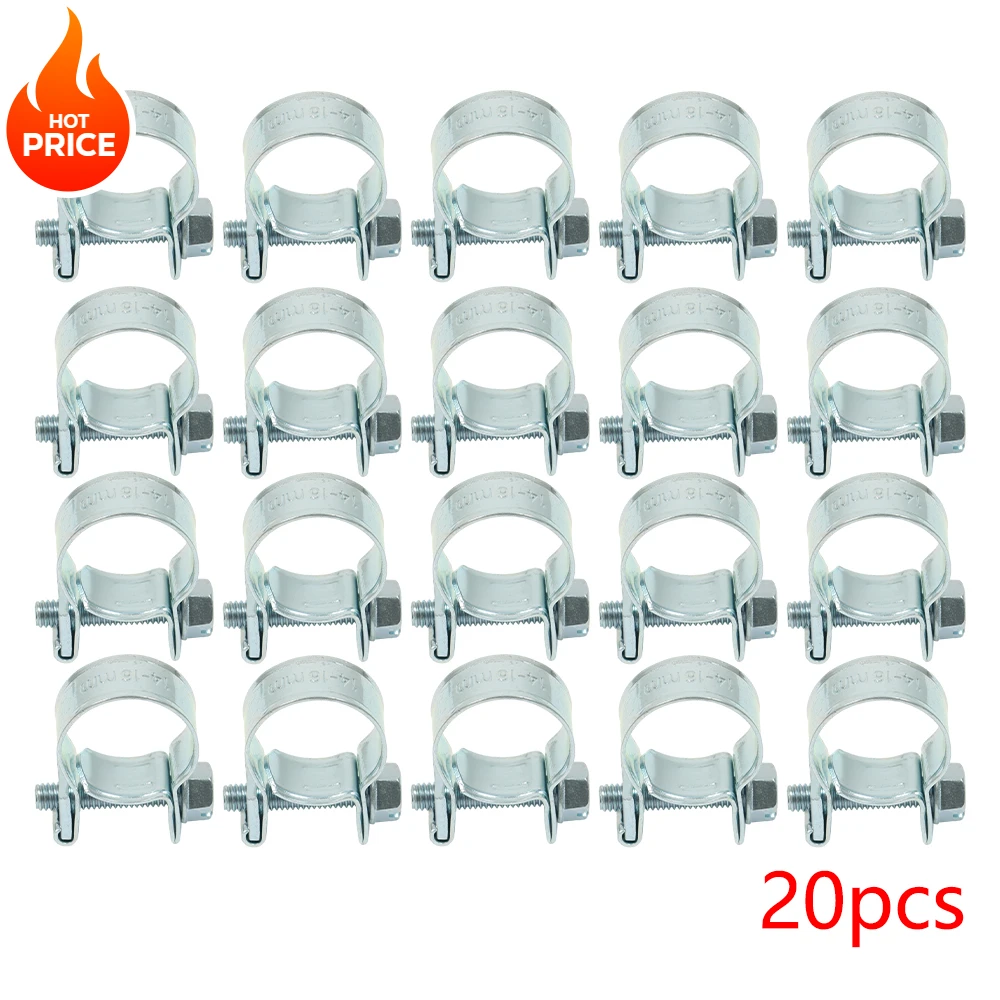 20 pièces 3/8 "14mm-16mm collier de serrage pour tuyau d'injection de carburant/brasses de carburant automatique