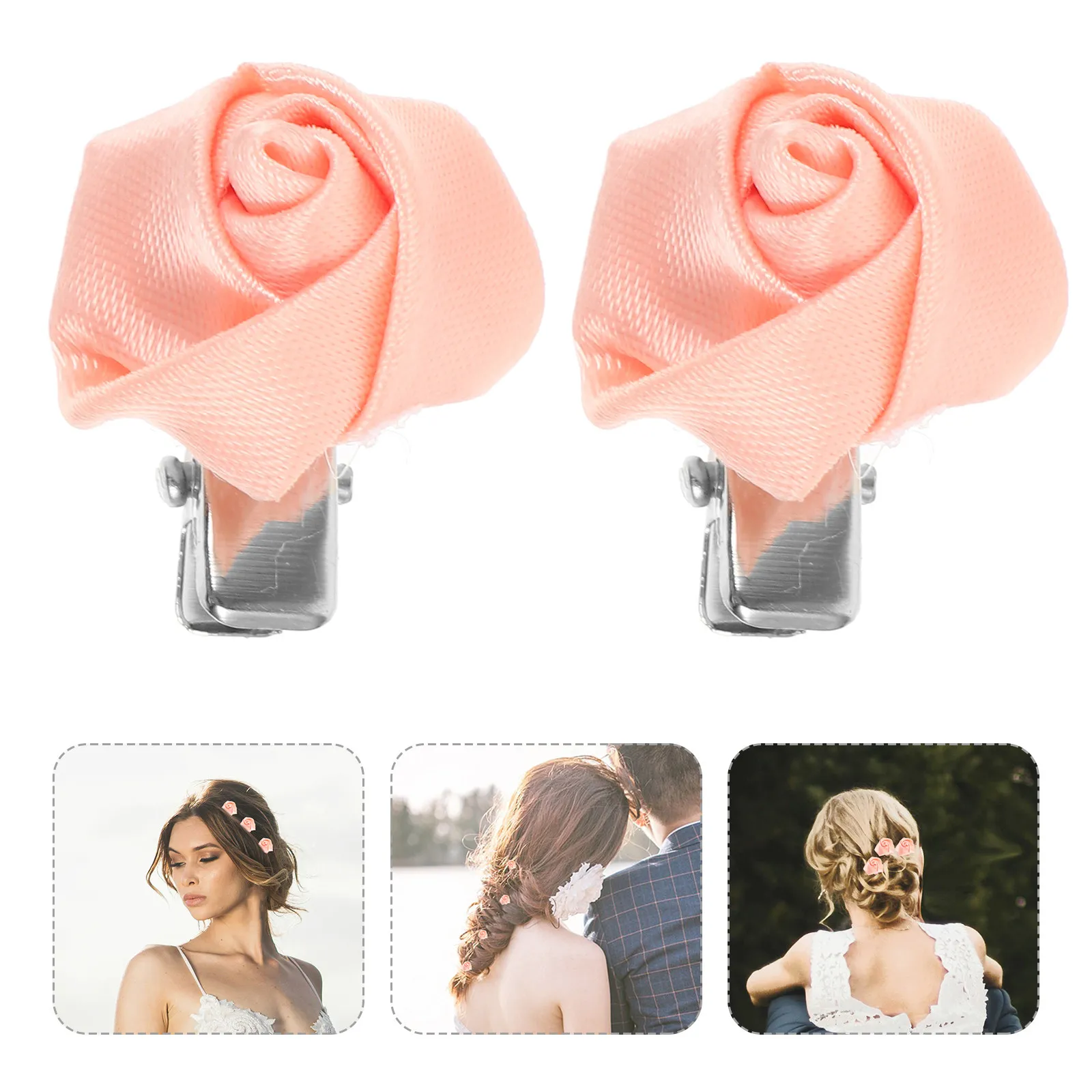 

10 шт. заколок для волос в форме розы для женщин, элегантные цветочные заколки, легкие, не повреждают волосы, для свадьбы, дня рождения, выпускного, для укладки