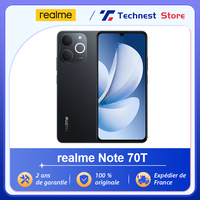 Global Version realme Note 70T AI Smartphone 6.75-inch 90Hz Screen 6000mAh Battery 13MP Al Camera Octa-core Chipset IP54