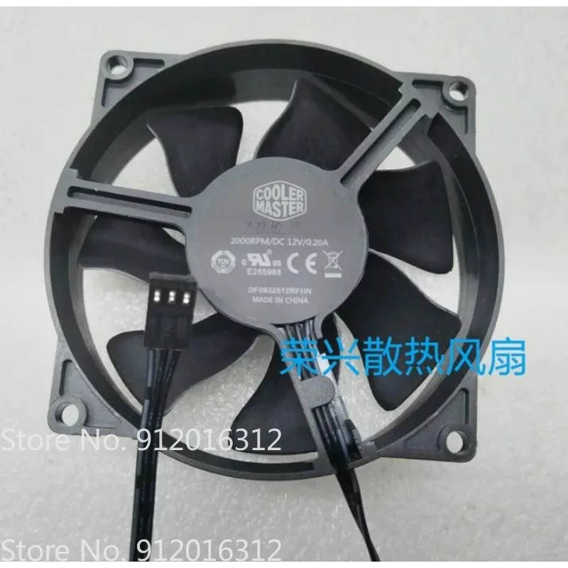 New Cooler Fan for Cooler Master DC 12V 0.20A DF0922512RFHN 2000RPM Cooling Fan