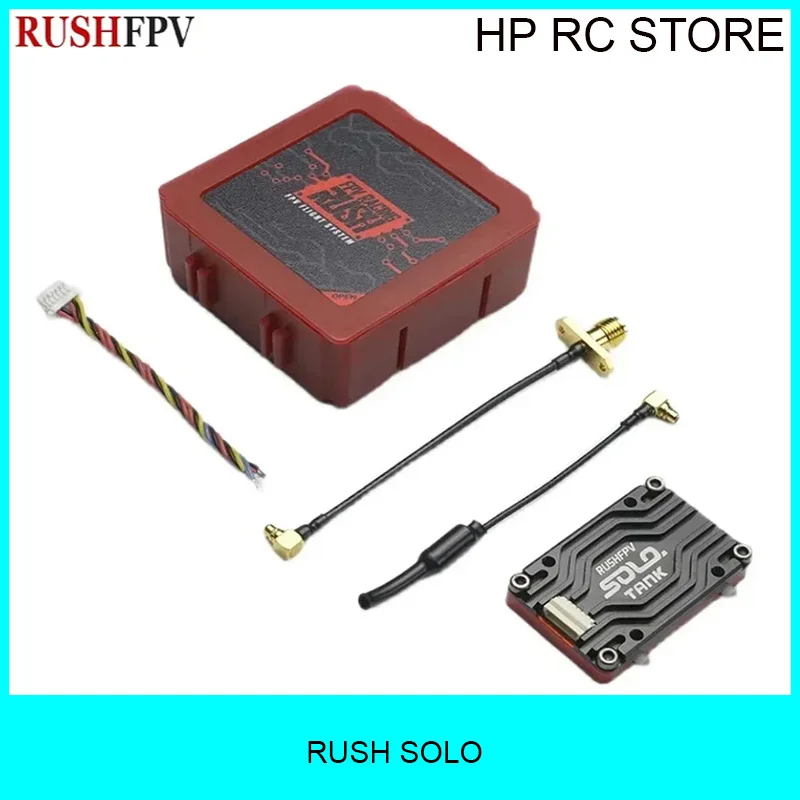 RUSH Solo Tank 5.8G VTX Video Transmitter CNC shell 1.6W High Power Built-in Microphone Heat Dissipation Structure For RC FPV