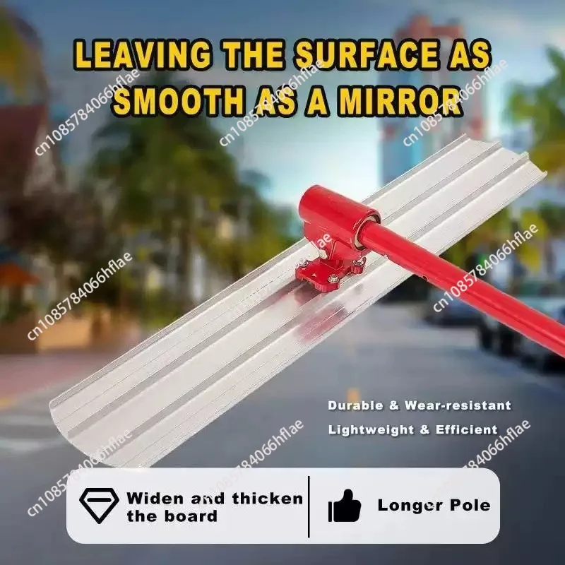 Magnesium Aluminum Concrete Bull Float Kit, Professional Cement Surface Finishing Trowel & Leveling Tool