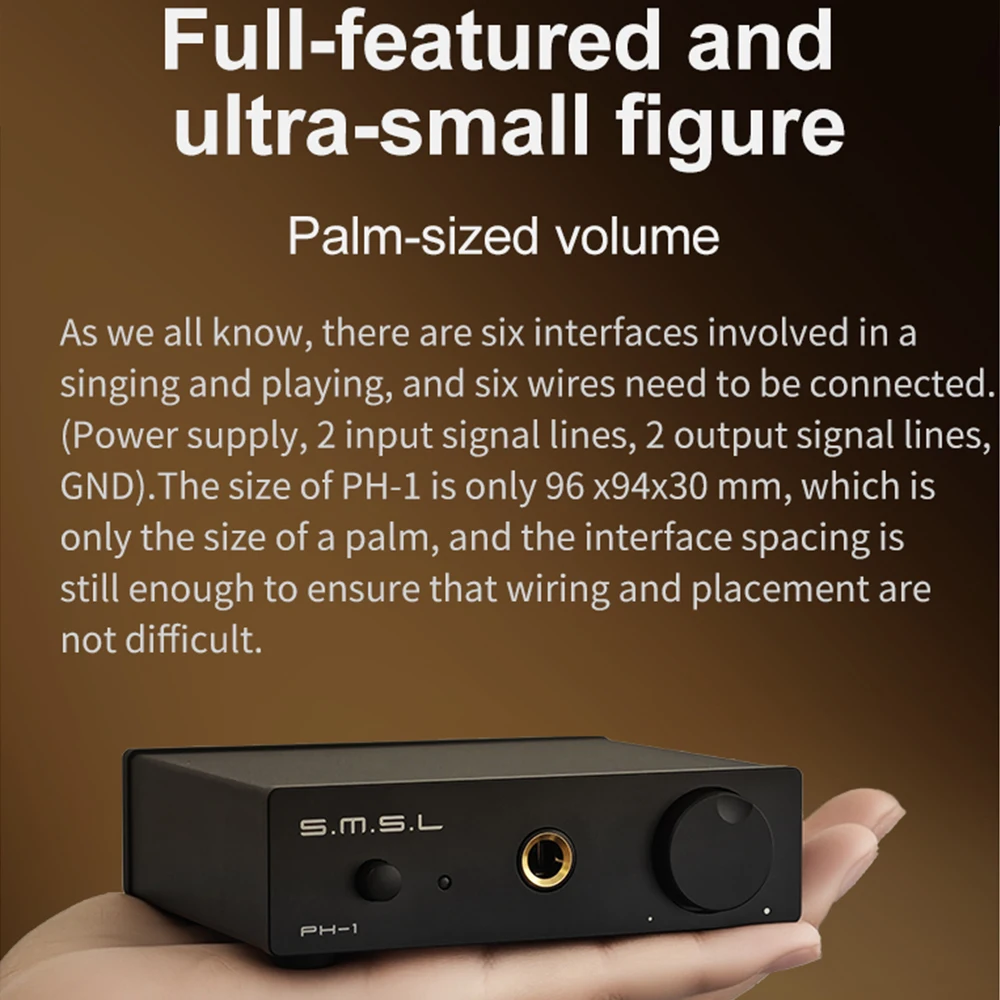SMSL PH-1 HIFI Phono Amp High fidelity MM Phono amplifier