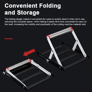 Multifunktional Schneidmaschinenmaterial Rack, Höhenverstellbares Stativ, Hilfsunterstützung, Klappunterstützung, 55-135 mm 6 Hauptverkaufsunterstützungsberechnung - №4