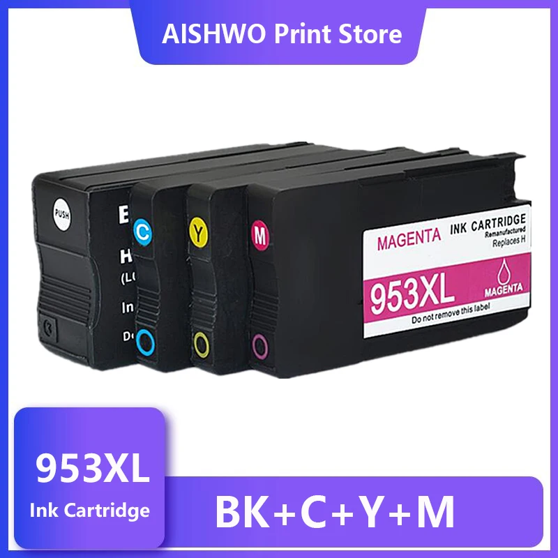 ASW Compatible Ink Cartridge 953 953XL for HP pro 7740 8210 8218 8710 8715 8718 8719 8720 8725 8728 8730 8740 printer for hp953