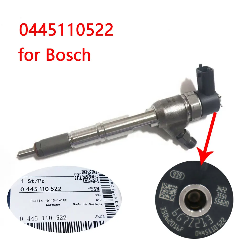 0445110522 Fuel Injector Assy Nozzle 0986435251 68211302AA 35062016F for Bosch Chrysler Jeep Dodge Maserati VM Motori