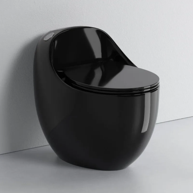 Egg toilet light luxury color household ceramic toilet