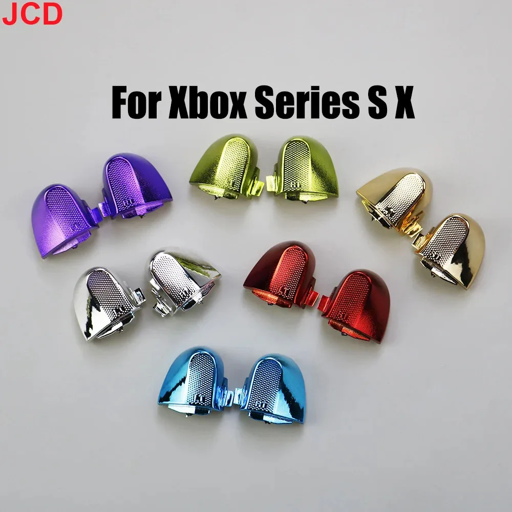 

JCD1set For Xbox Series X S XSX XSS Controller Electroplated RB LB Bumper RT LT Trigger Button Middle Bar Holder Repair Parts