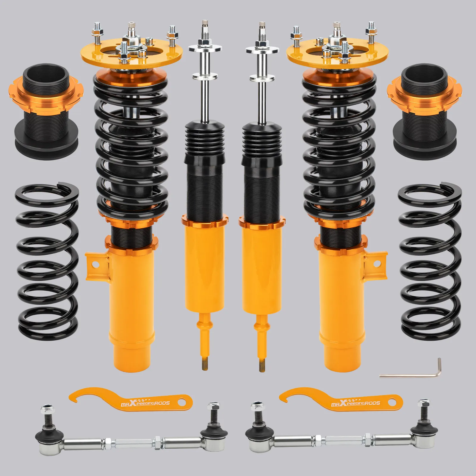 Coilovers 24-way Damper Lowering Kit For BMW E92 / E93 RWD 07-12 Convertible 318i 320i 323i 325i 330i RWD