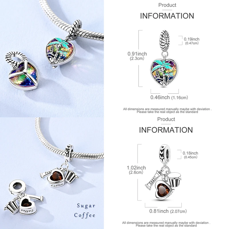 925 Sterling Silber Charm-Perlen Katze Mond Pfote Schmetterling Kreuz Sternennacht Krippenmotiv DIY Armband Halskette Geschenk für Frauen Mädchen – Detail 17